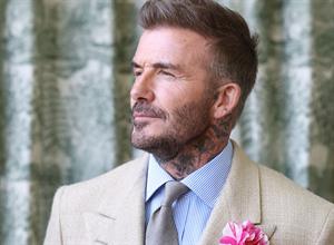 David Beckham at Chelsea Flower Show earlier this year
